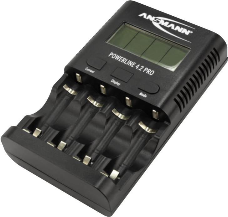 ANSMANN POWERline 4.2 Pro - Batterieladegerät / -tester - (für 4xAA/AAA) - 1800 mA (USB) von Ansmann