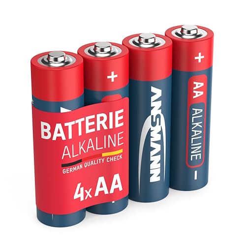 ANSMANN Red Alkaline Batterie Mignon AA LR6 Longlife Alkalibatterie (4er Pack) von Ansmann