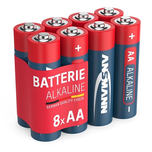 ANSMANN Red Alkaline Batterie Mignon AA LR6 Longlife Alkalibatterie (8er Shrink) von Ansmann