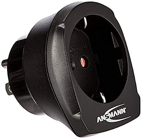 ANSMANN Reiseadapter EU to US / Schuko Reisestecker mit Schutzklasse 1 & 2 / 3 Poliger Stecker für Reisen in die USA Kanada Brasilien Thailand Philippinen Japan Mexico Südamerika Kuba etc. von Ansmann