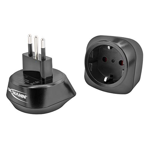 ANSMANN Reiseadapter Italien - Schuko Reisestecker mit Schutzklasse 1 & 2 - Travel Adapter für Reisen nach Italien Albanien Äthiopien Chile Syrien Malediven San Marino etc. ANSMANN Reiseadapter Italien - Schuko Reisestecker mit Schutzklasse 1 & 2 - Travel Adapter für Reisen nach Italien Albanien Äthiopien Chile Syrien Malediven San Marino etc. von Ansmann