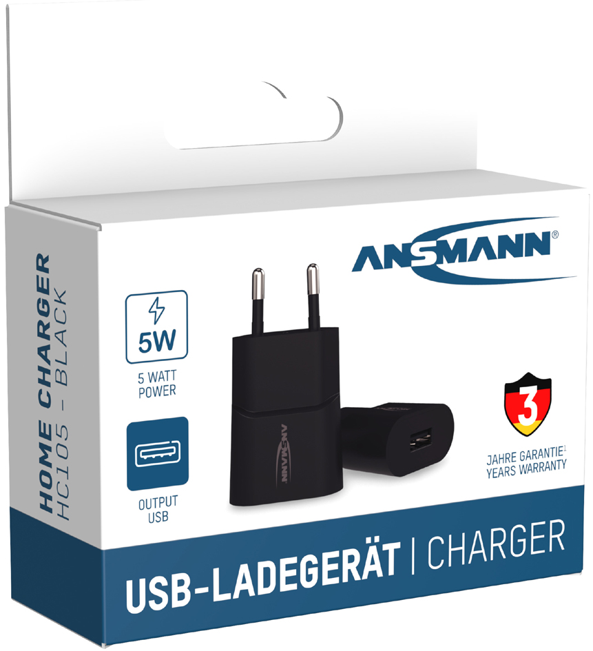 ANSMANN USB-Ladegerät Home Charger HC105, USB-Kupplung von Ansmann