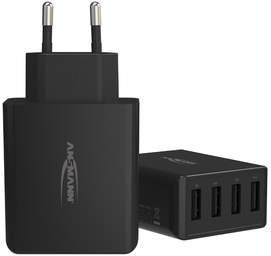 ANSMANN USB-Ladegerät Home Charger HC430, 4x USB-Kupplung von Ansmann