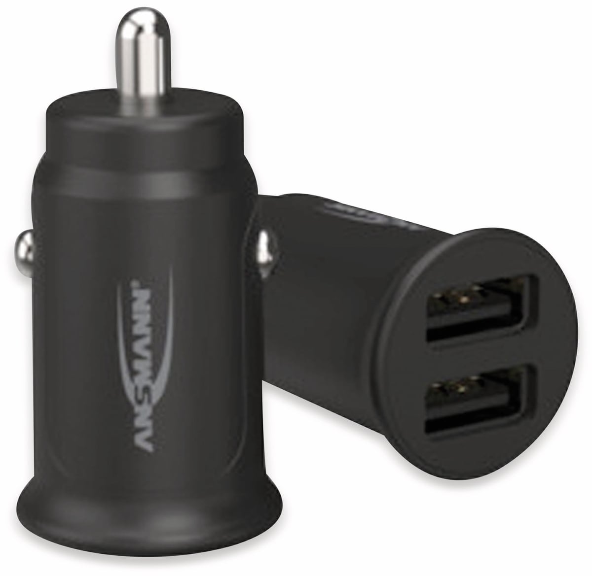 ANSMANN USB-Ladegerät KFZ CC212, 12 W, 5 V-, 2,4 A, 2-port, schwarz von Ansmann