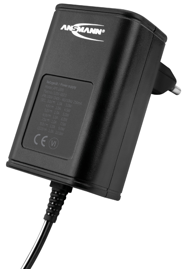 ANSMANN Universal-Steckernetzteil APS 1000, 12 W / 3-12 V ANSMANN Universal-Steckernetzteil APS 1000, 12 W / 3-12 V von Ansmann