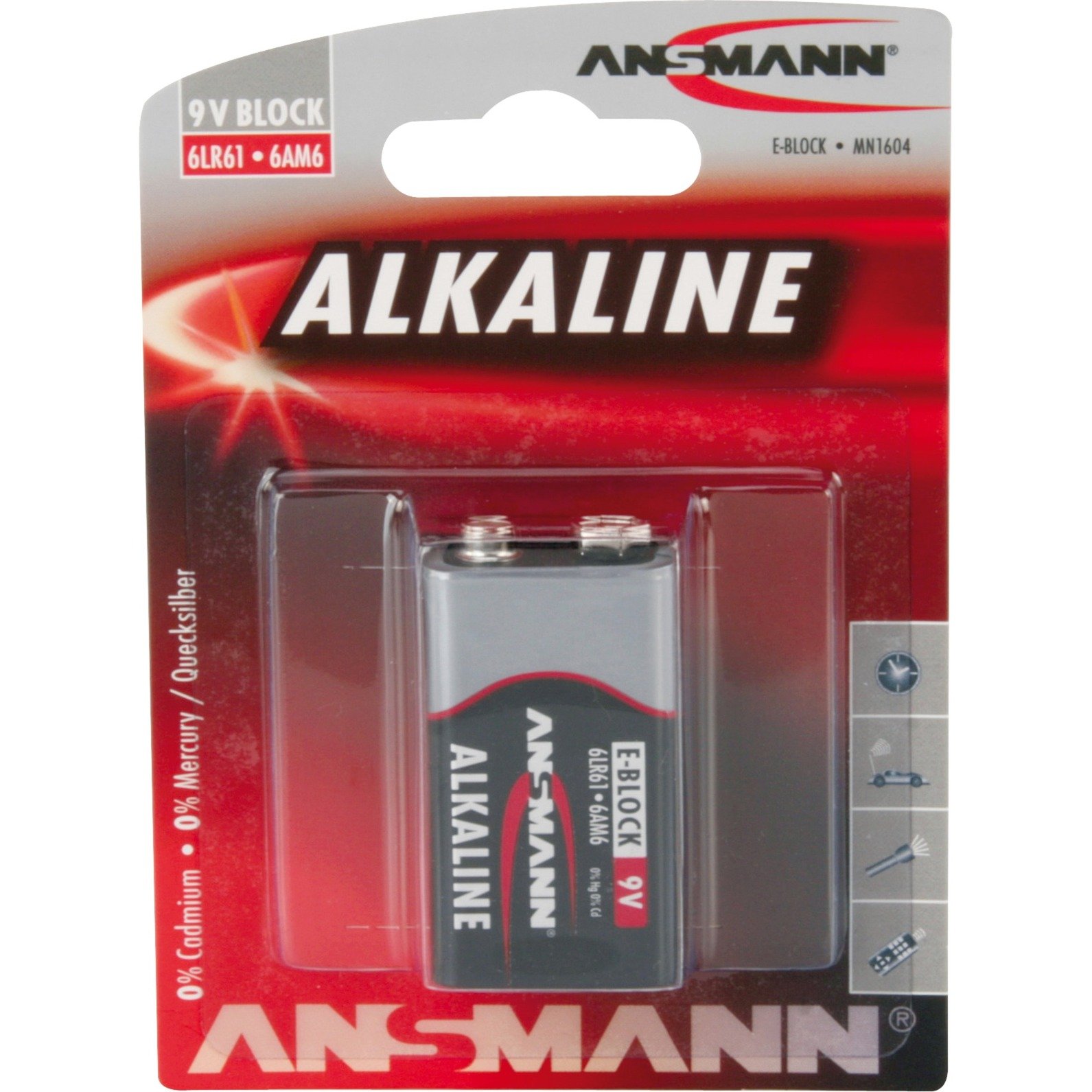 Alkaline Red, Batterie von Ansmann