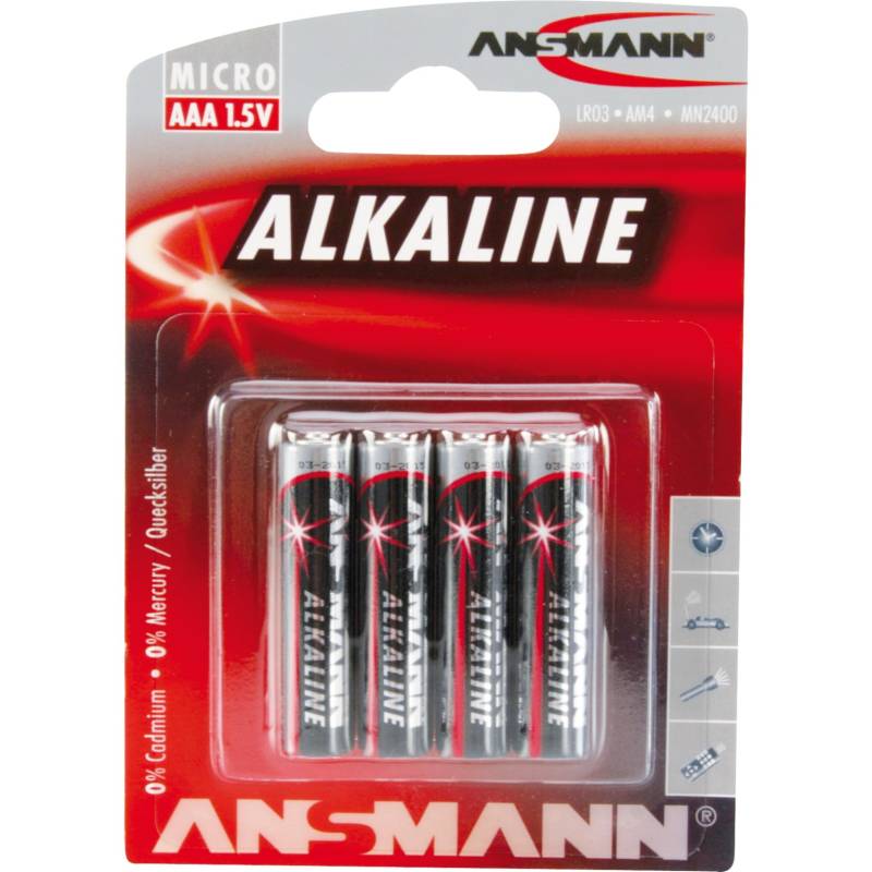 Alkaline Red, Batterie von Ansmann