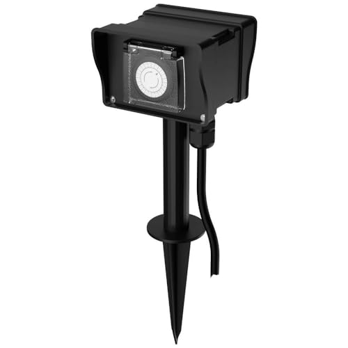 ANSMANN Outdoor Zeitschaltuhr AES8, mechanischer 24-Stunden-Timer wiederholt täglich die eingestellte Zeit, max. 16A / 3680W, IP44, ideal für deinen Rasen oder Beet im Garten, Hof, Balkon, Terrasse ANSMANN Outdoor Zeitschaltuhr AES8, mechanischer 24-Stunden-Timer wiederholt täglich die eingestellte Zeit, max. 16A / 3680W, IP44, ideal für deinen Rasen oder Beet im Garten, Hof, Balkon, Terrasse von Ansmann