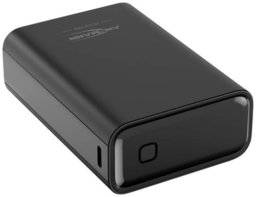 Ansmann 20000 mAh PB222PD sw Powerbank 20000 mAh Power Delivery 3.0, Quick Charge 2.0 LiPo Schwarz m von Ansmann