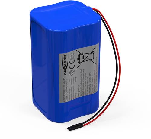 Ansmann 2S2P Akkupack 4x 18650 Kabel Li-Ion 7.4V 5200 mAh Ansmann 2S2P Akkupack 4x 18650 Kabel Li-Ion 7.4V 5200 mAh von Ansmann