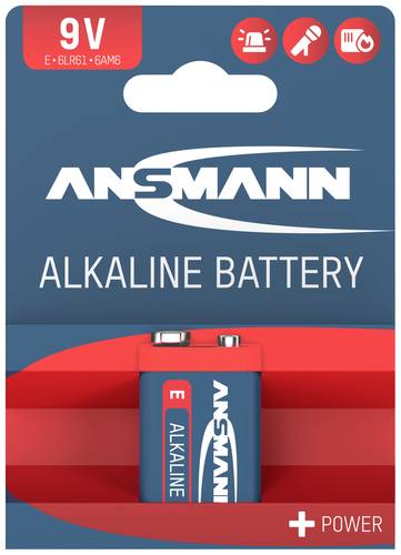 Ansmann 6LR61 Red-Line 9V Block-Batterie Alkali-Mangan 9V 1St. Ansmann 6LR61 Red-Line 9V Block-Batterie Alkali-Mangan 9V 1St. von Ansmann