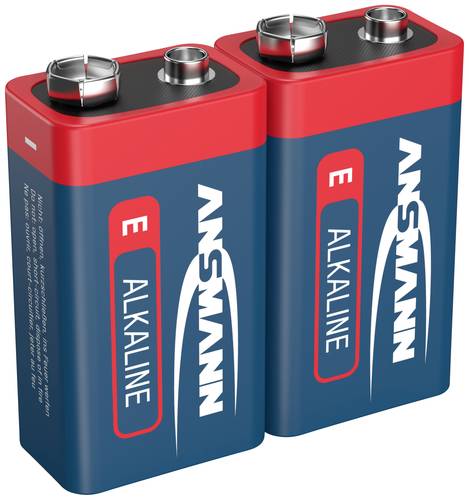 Ansmann 6LR61 Red-Line 9V Block-Batterie Alkali-Mangan 9V 2St. von Ansmann