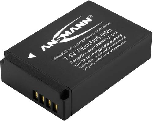 Ansmann A-Can LP-E12 Kamera-Akku ersetzt Original-Akku (Kamera) LP-E12 7.4V 750 mAh von Ansmann