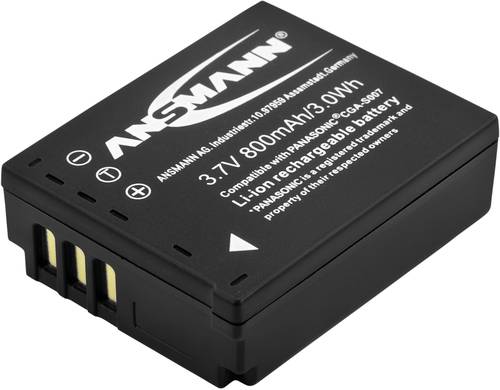 Ansmann A-Pan CGA S007 Kamera-Akku ersetzt Original-Akku (Kamera) CGA-S007E, CGA-S007 3.7V 800 mAh von Ansmann