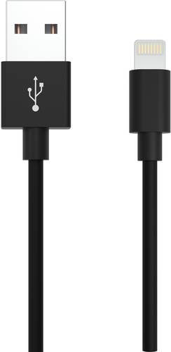 Ansmann Apple iPad/iPhone/iPod Ladekabel [1x USB 2.0 Stecker A - 1x Apple Lightning-Stecker] 1.20m S von Ansmann
