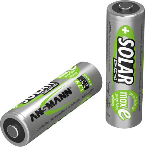 Ansmann HR06 Solar maxE Mignon (AA)-Akku NiMH 800 mAh 1.2V 2St. von Ansmann