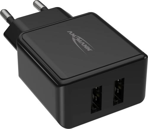 Ansmann HomeCharger HC212 USB-Ladegerät 12W Steckdose Ausgangsstrom (max.) 2400mA Anzahl Ausgänge: von Ansmann