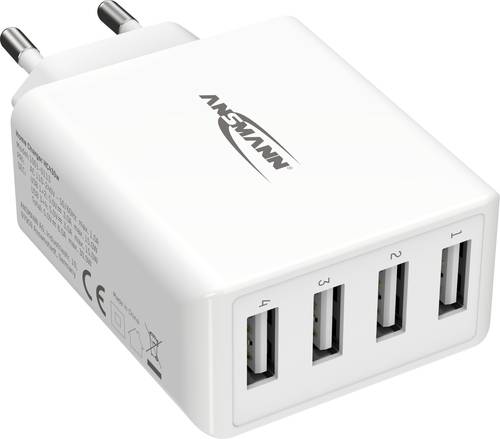 Ansmann HomeCharger HC430 USB-Ladegerät 30W Steckdose Ausgangsstrom (max.) 6000mA Anzahl Ausgänge: von Ansmann