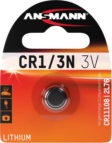 Ansmann Knopfzelle CR 1/3 N 3V 1 St. Lithium CR1110 von Ansmann