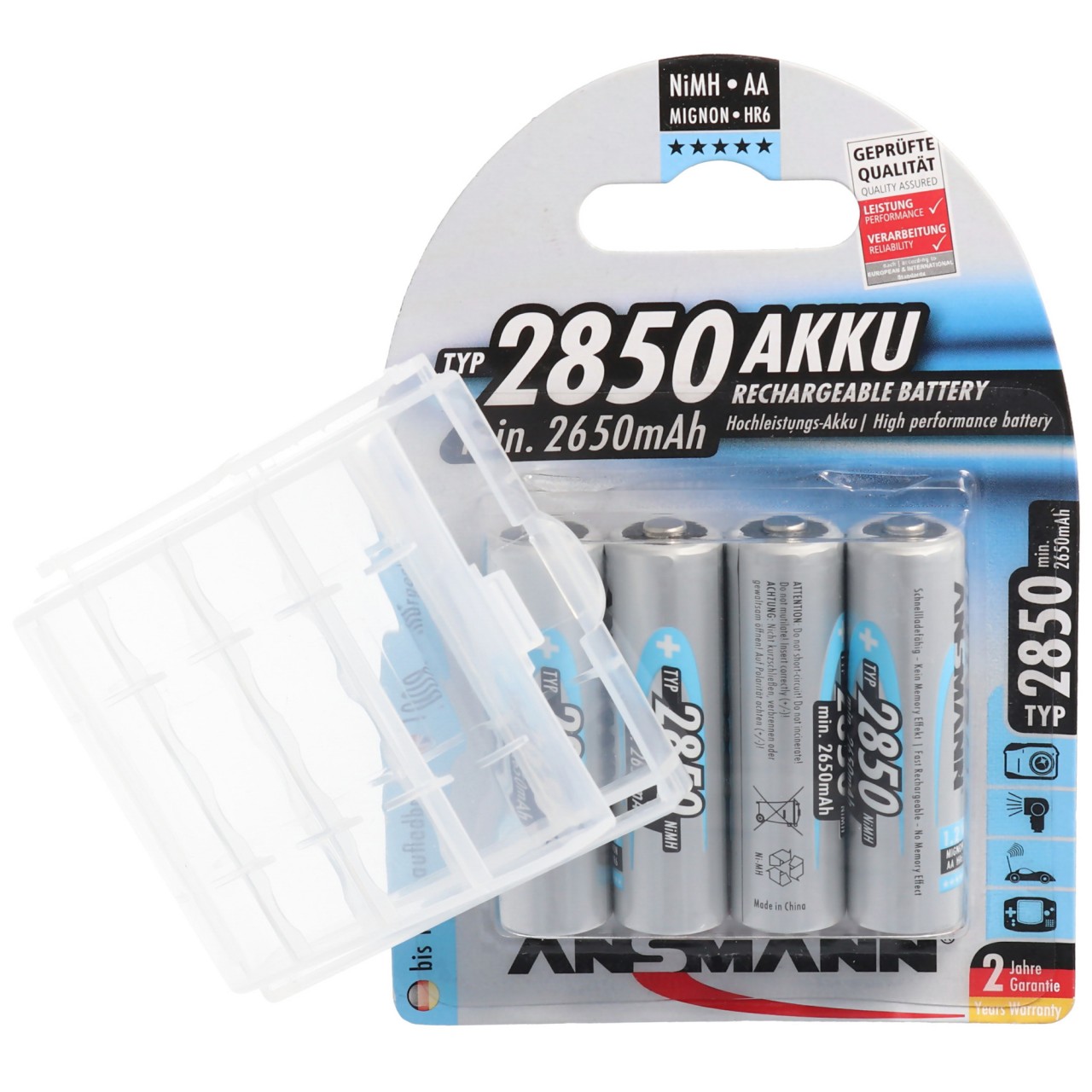 Ansmann NiMH 1,2V AA 2850mAh Photo Akku 5030862 inkluisve AccuSafe Akkubox Ansmann NiMH 1,2V AA 2850mAh Photo Akku 5030862 inkluisve AccuSafe Akkubox von Ansmann