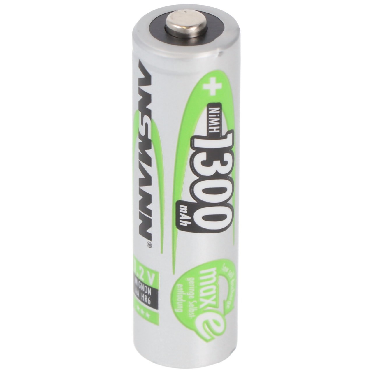 Ansmann NiMH-Akku Mignon AA LR6 1300mAh 1 Stück Ansmann NiMH-Akku Mignon AA LR6 1300mAh 1 Stück von Ansmann