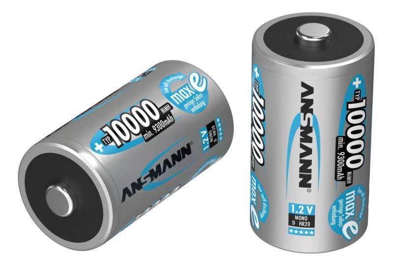 Ansmann NiMH-Akku Typ 10000 Mono 9300mAh, ein Stück von Ansmann