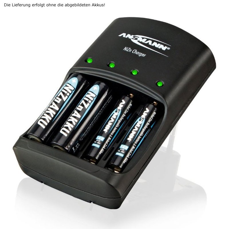 Ansmann Schnell-Ladegerät für NiZn 1,6 Volt Akku 900mWh und 2500mWh von Ansmann