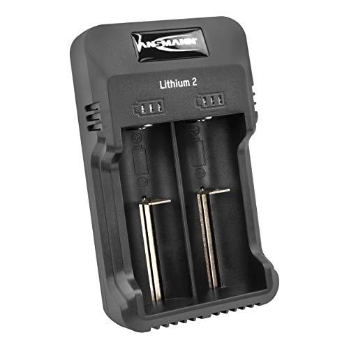 Ansmann Universal Akku-Ladegerät Lithium 2 für 18650 21700 26650 22650 18350 17670 17500 Zellen, UVM. + NiMH Akku AA/AAA - Batterieladegerät für Li-Ion und NiMH/NiCd Batterien, Micro USB Eingang von Ansmann