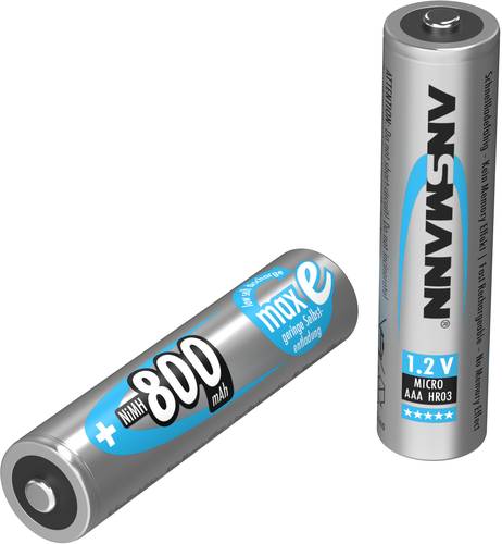 Ansmann maxE HR03 Micro (AAA)-Akku NiMH 800 mAh 1.2V von Ansmann