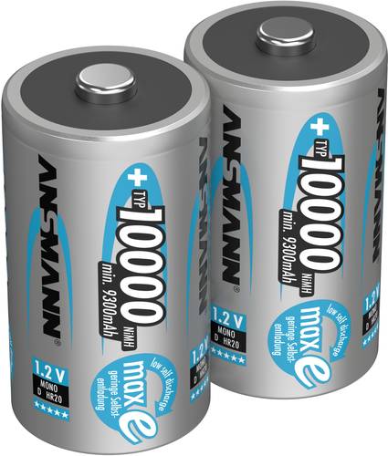 Ansmann maxE Mono (D)-Akku NiMH 10000 mAh 1.2V 2St. von Ansmann