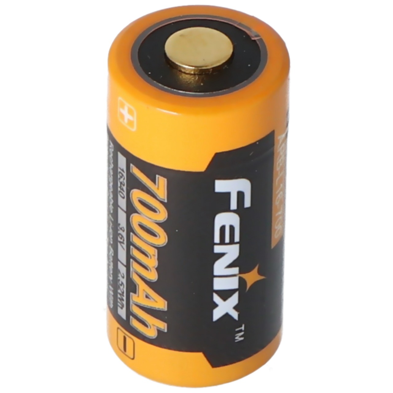 CR123 A Li-Ion Akku 16340, 3,6-3,7V, min.700mAh, typisch 760mAh, 35x16mm Kapazität CR123 A Li-Ion Akku 16340, 3,6-3,7V, min.700mAh, typisch 760mAh, 35x16mm Kapazität von Ansmann