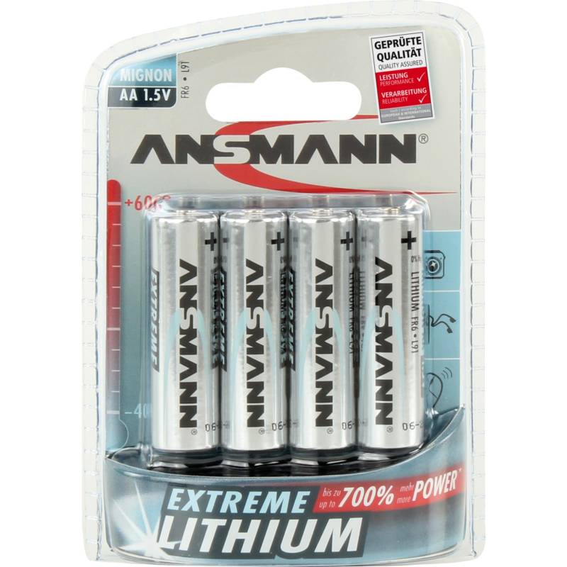 Extreme Lithium Mignon AA, Batterie von Ansmann