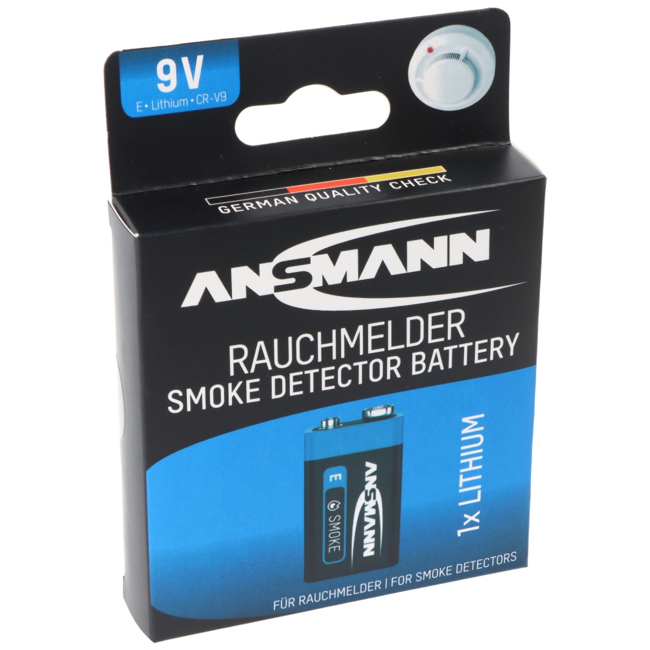 Lithium Batterie für Rauchmelder 9V E-Block speziell für Rauchwarnmelder Lithium Batterie für Rauchmelder 9V E-Block speziell für Rauchwarnmelder von Ansmann