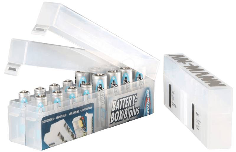 MIGNONBOX - Batteriebox für 8 Mignon-/Micro-Akkus von Ansmann