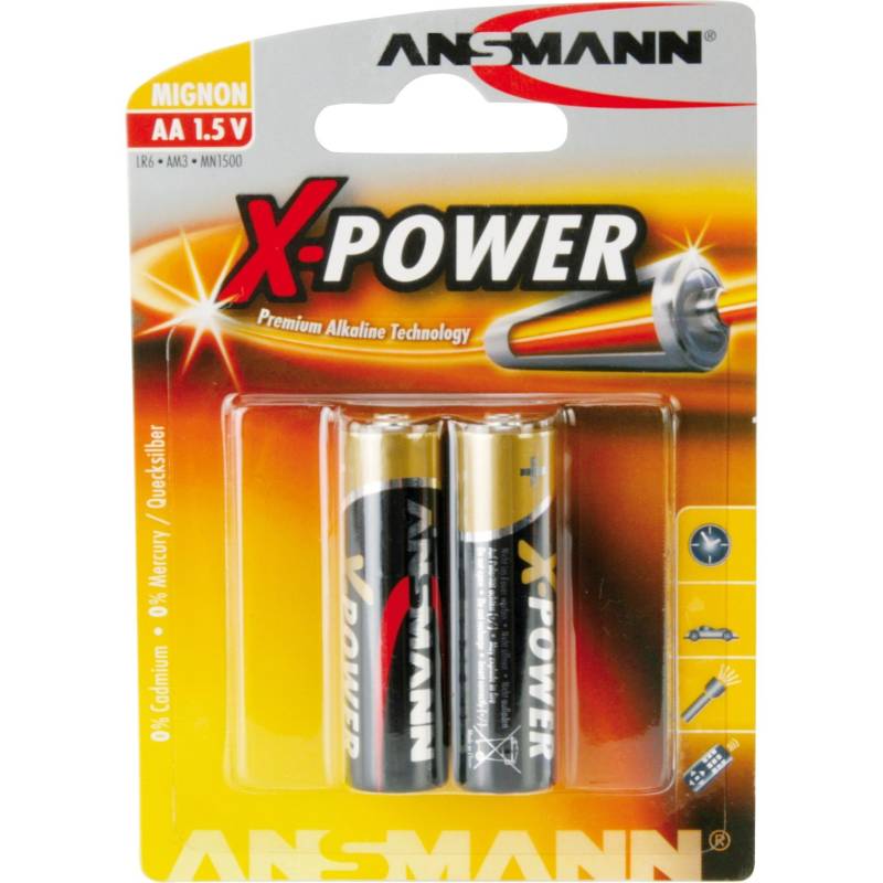 X-Power Alkaline Batterie Mignon AA / LR6 von Ansmann