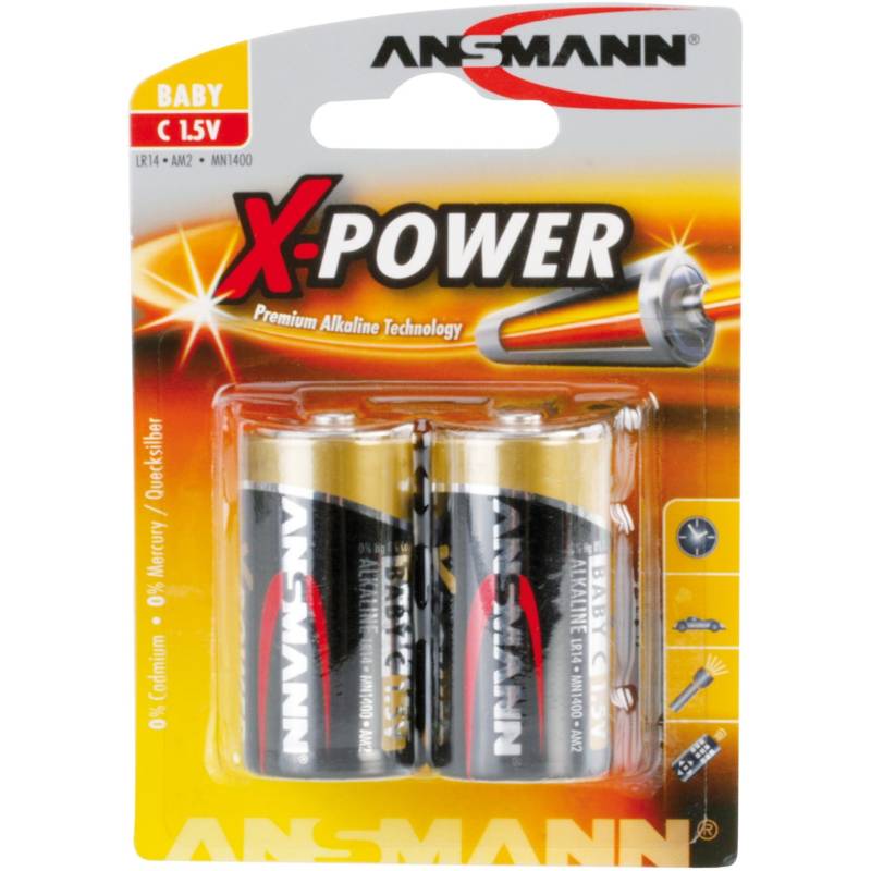 X-Power Alkaline Batterie Baby C / LR14 von Ansmann