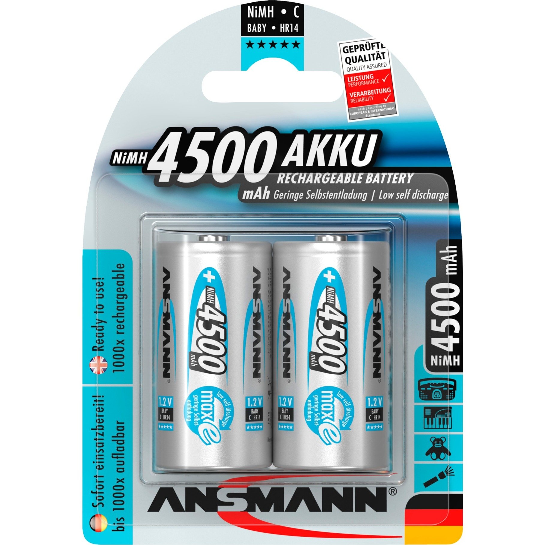 maxE 4500mAh NiMh, Akku von Ansmann