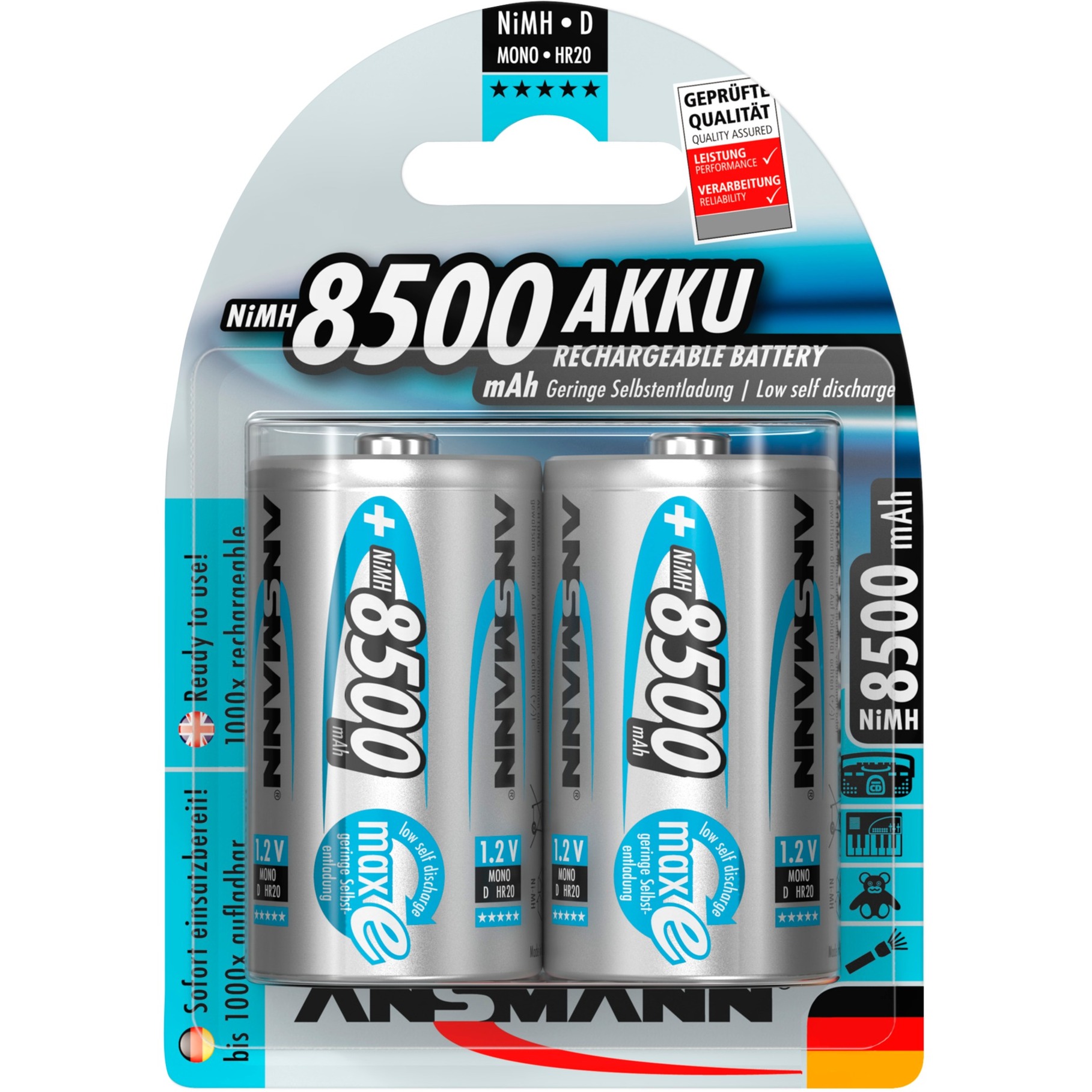 maxE 8500mAh NiMh, Akku von Ansmann