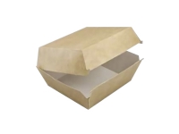 Burgerbox 120x120x82 mm Kraft Braun/Weiß,2 pk x 120 Stück/krt von Antalis