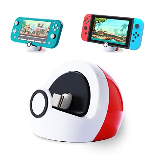 Antank Winzige Ladestation Kompatibel mit Nintendo Switch/Switch OLED/Switch Lite, Ladestation mit Typ-C Anschluss, Keine Projektion Mini Kompakt Tragbar Weiß Rot Antank Winzige Ladestation Kompatibel mit Nintendo Switch/Switch OLED/Switch Lite, Ladestation mit Typ-C Anschluss, Keine Projektion Mini Kompakt Tragbar Weiß Rot von Antank