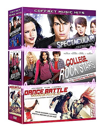 Coffret music hits 3 films : spectacular ! ; college rock stars ; dance battle america [FR Import] von Antartic