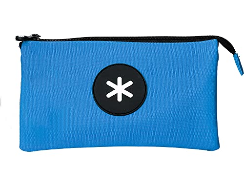 Anartik Schultasche mit dreifacher Reißverschluss, Blau, 220 x 30 x 120 mm von Antartik