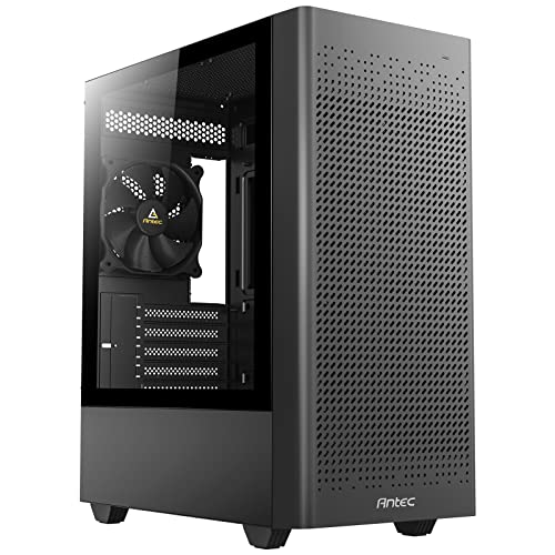 ANTEC NX Series NX500M, Netz-Frontplatte, Typ-C 3.2 Gen2 bereit, 1x120 mm Lüfter im Lieferumfang enthalten, 360 mm Kühlerunterstützung, Mini-Tower M-ATX Gaming-Gehäuse von Antec