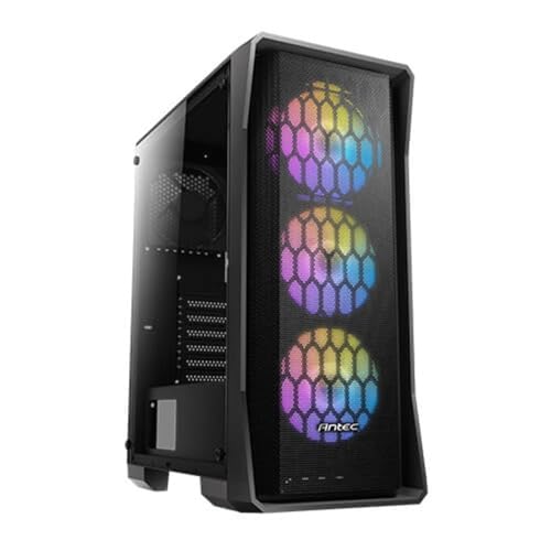 Antec Gaming-Gehäuse AX20 MATX 2XUSB 2.0 ohne FTE RGB schwarz von Antec