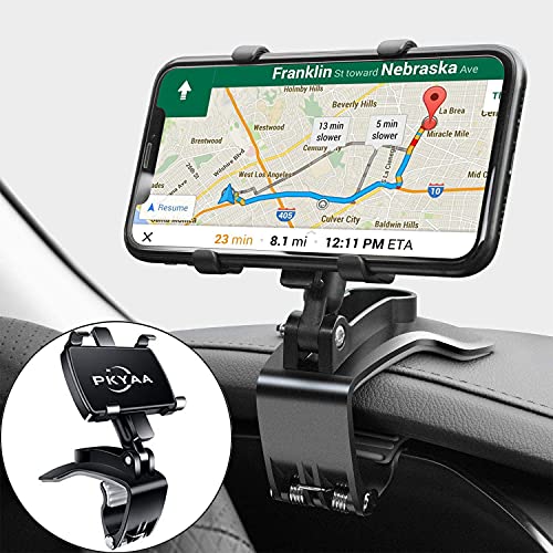 Anteel Autotelefonhalterung, Drehbarer Armaturenbrett-Clip-Handyhalter, 360-Grad-Drehung Mobiler Clip-Ständer für 4 bis 7 Zoll Smartphones von Anteel