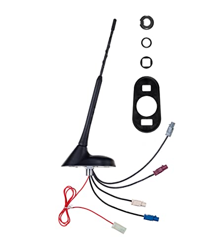 ATTB 3766.01 Dachantenne (AM/FM, DAB+, GSM, UMTS, GPS), Antennentechnik Bad Blankenburg, DAB Antenne, Autoantenne für optimalen Mobilfunk- und Rundfunkempfang, schnelle Montage, RG 174 von Antennentechnik Bad Blankenburg
