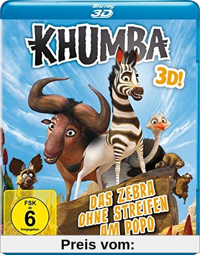 Khumba - Das Zebra ohne Streifen am Popo [3D Blu-ray] von Anthony Silverston