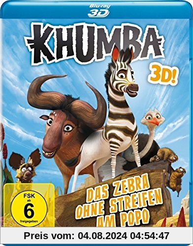 Khumba - Das Zebra ohne Streifen am Popo [3D Blu-ray] von Anthony Silverston