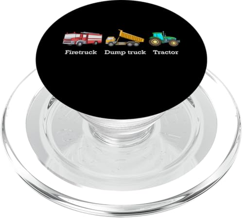 Feuerwehrauto Muldenkipper Traktor dezent Anti Trump PopSockets PopGrip für MagSafe von Anti Trump Merch