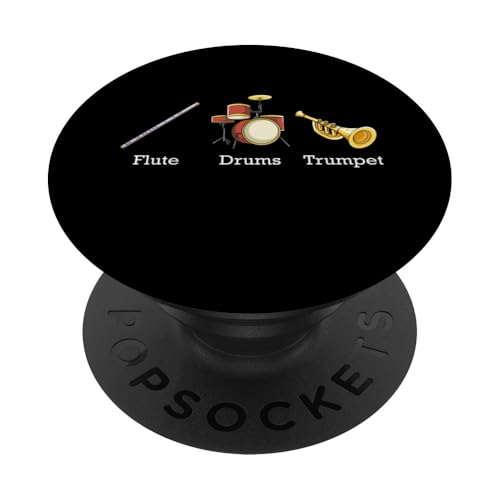 Flötentrommeln Trompetenbandinstrumente dezent Anti Trump PopSockets Klebender PopGrip von Anti Trump Merch